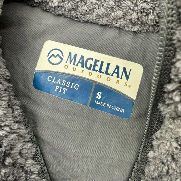 NEW Magellan SMALL Gray Outdoors Willow Creek 1/4 Zip Pullover Fleece Sweater - Picture 10 of 12